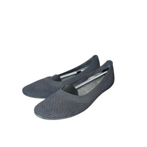 Allbirds Tree Breezers Flats Women's US 10 Gray Knit Slip On Shoes